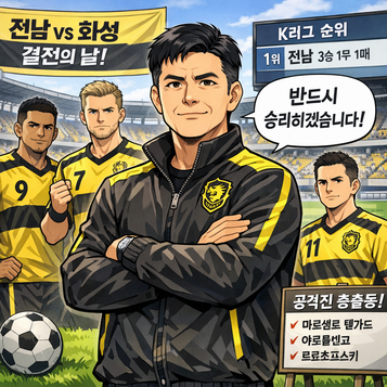 전남 팀 감독, 화성와(과)의 경기를 앞두고 `우리는